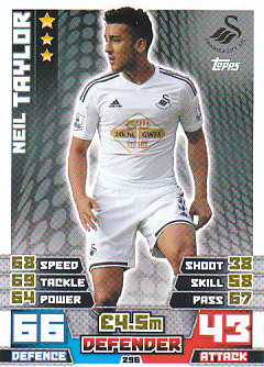 Neil Taylor Swansea City 2014/15 Topps Match Attax #296